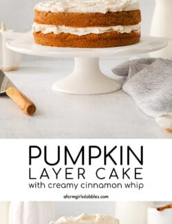 Pinterest image for Pumpkin Layer Cake