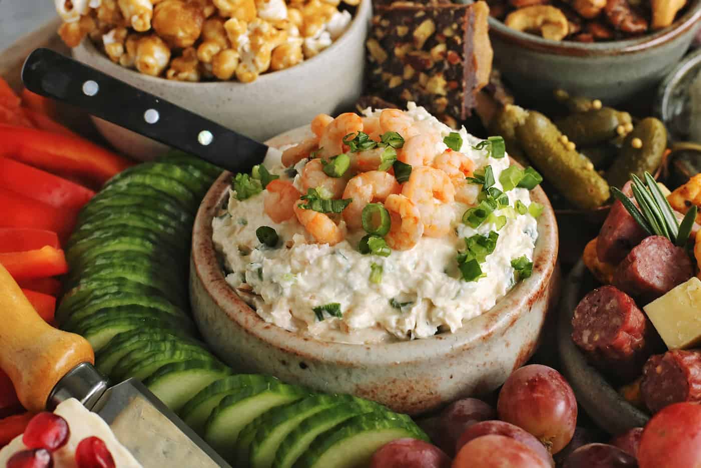 a bowl of shrimp dip