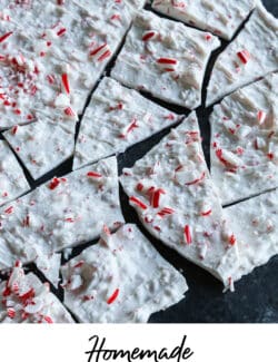 Pinterest image for Peppermint Bark