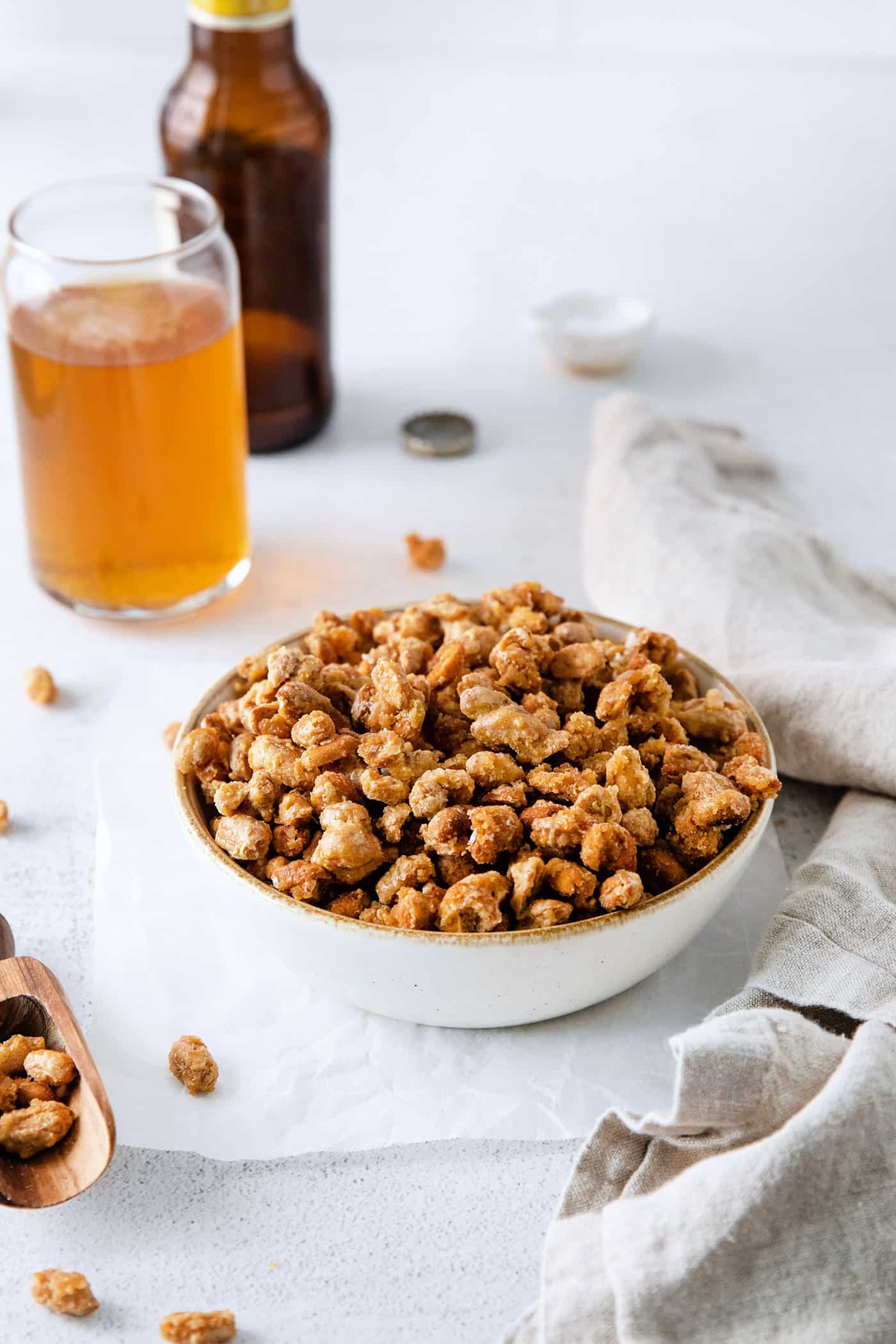A big bowl of beer nuts