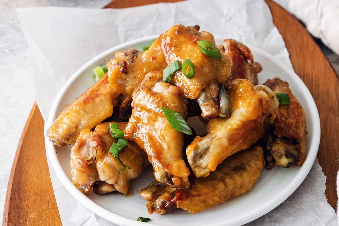 Hot Honey Chicken Wings Crispy Baked Wings l A Farmgirl's Dabbles