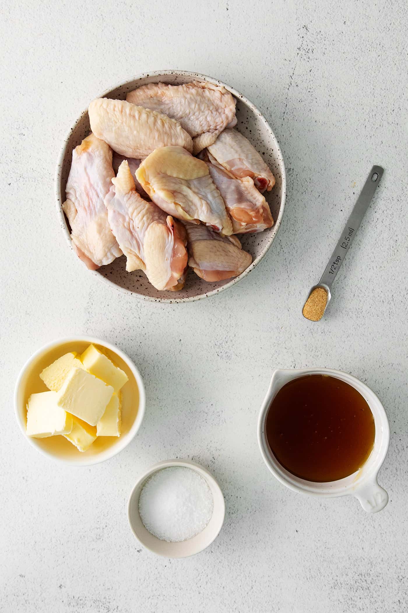 Hot honey chicken wing ingredients