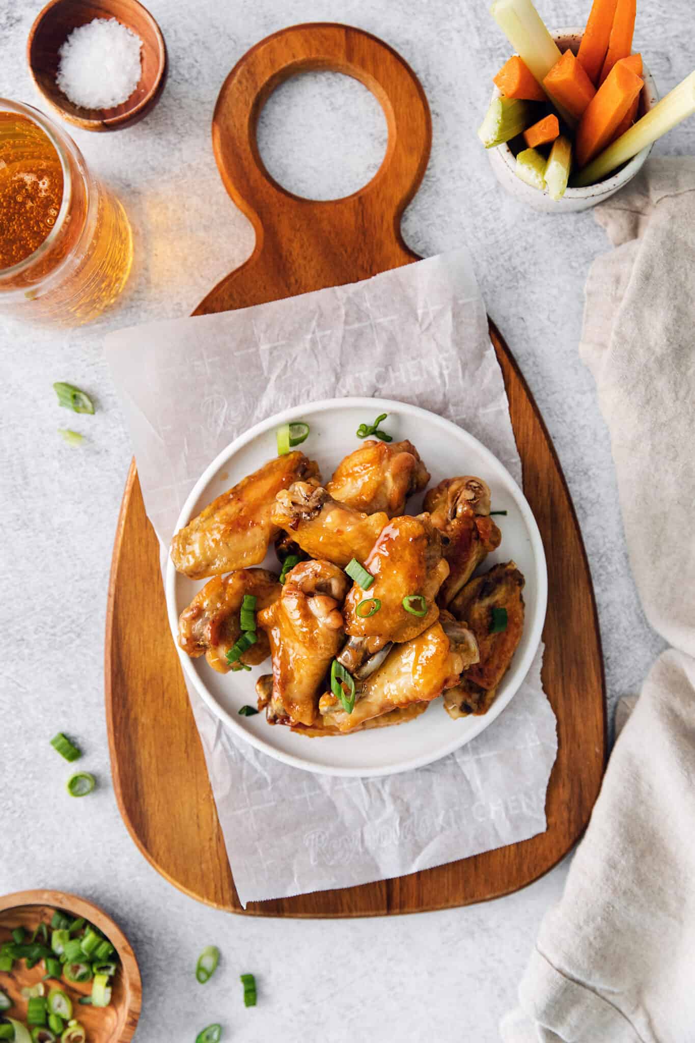 Hot Honey Chicken Wings Crispy Baked Wings l A Farmgirl's Dabbles