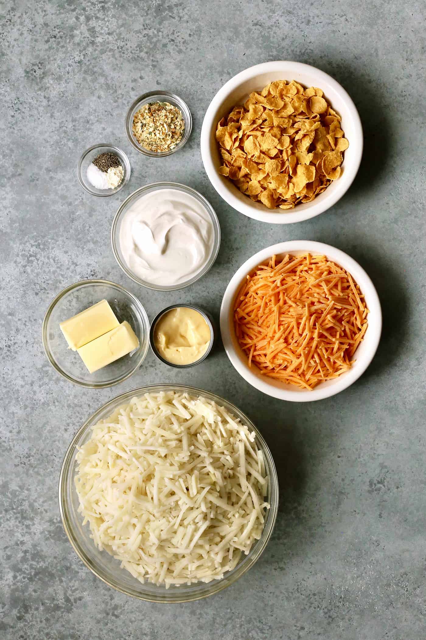 Cheesy hashbrown casserole ingredients