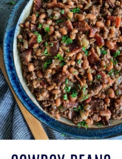 Pinterest image for cowboy beans