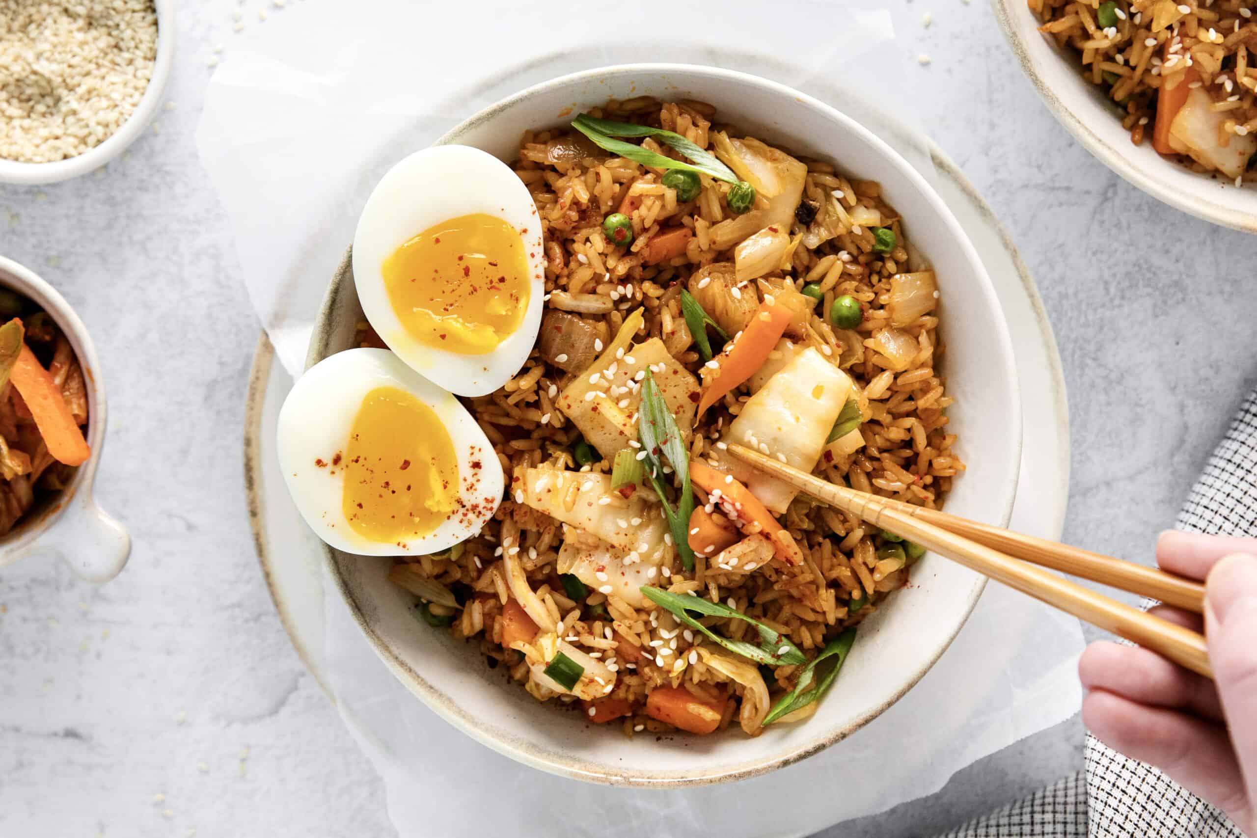 Easy Kimchi Fried Rice Recipe l A Farmgirl's Dabbles