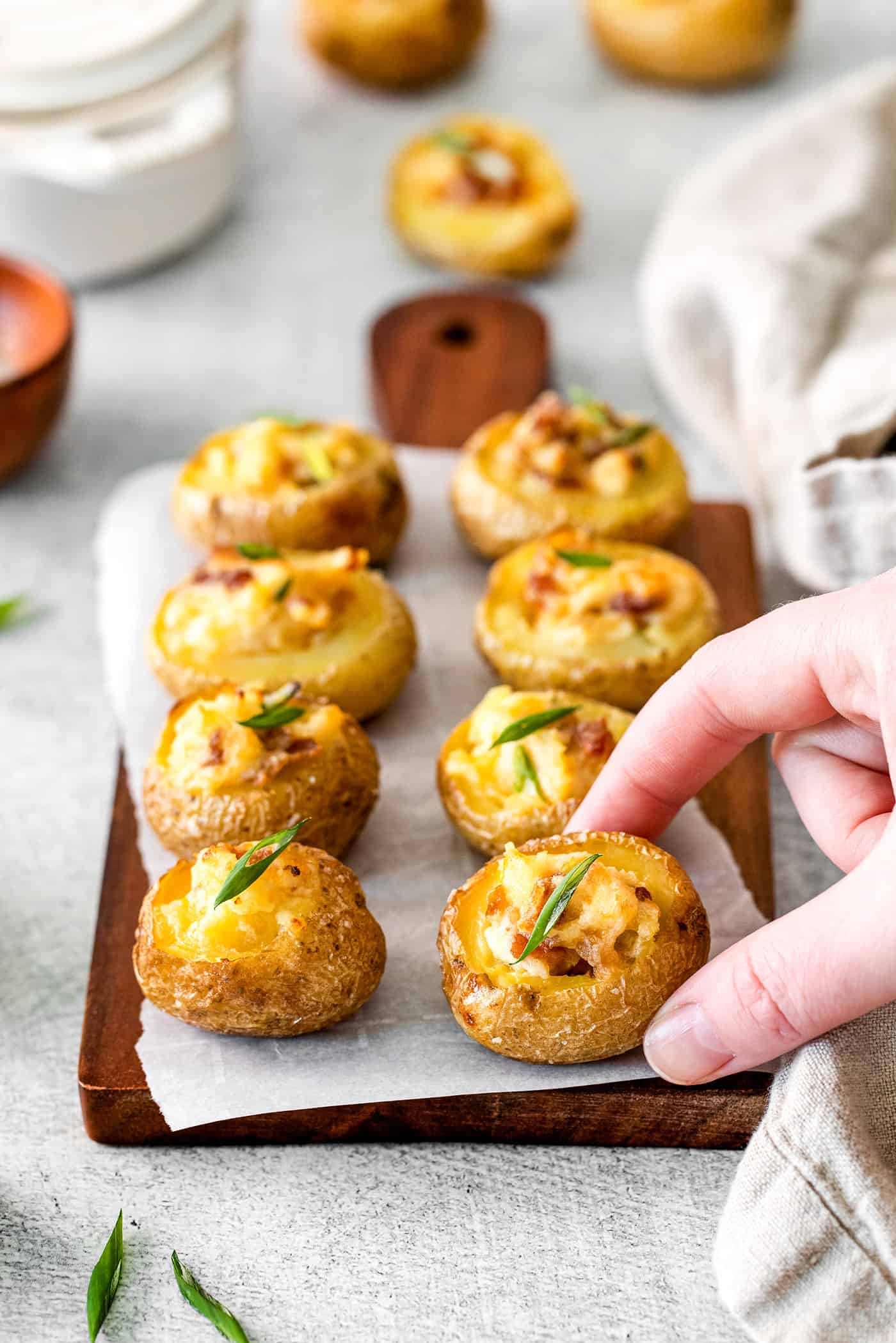 Loaded Mini Baked Potatoes