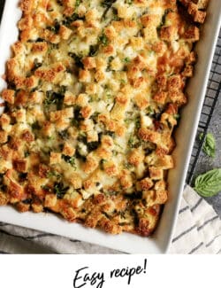 Pinterest image for overnight egg bake