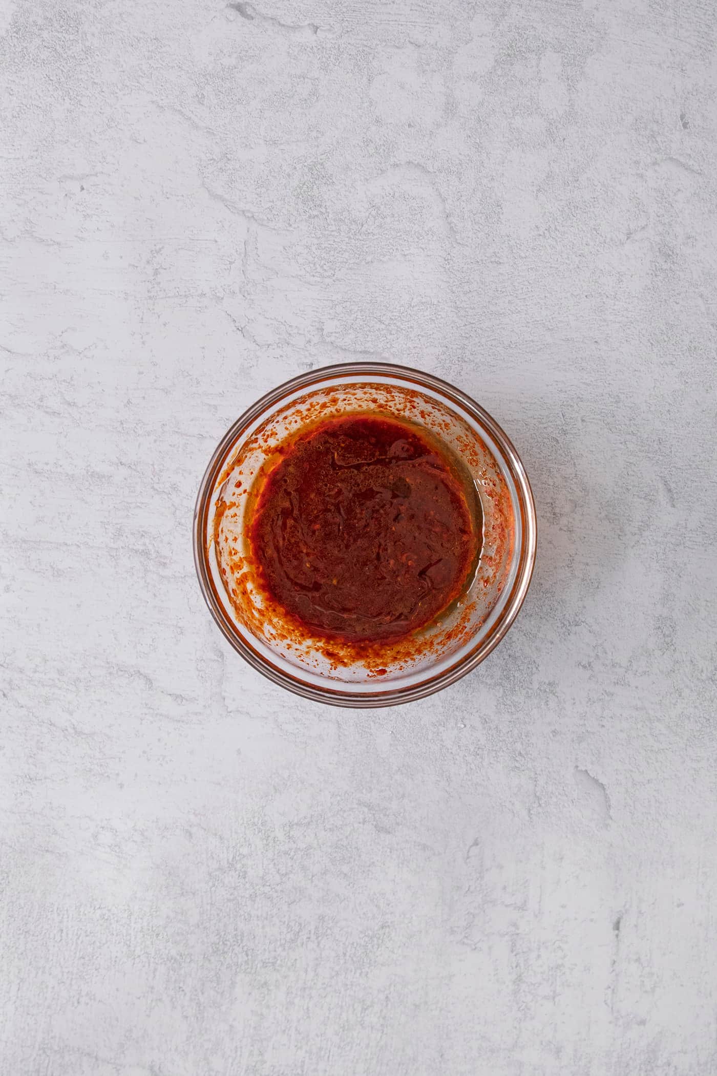 Kimchi sauce in a small bowl