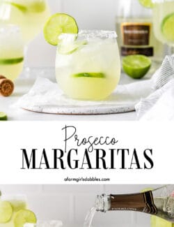 Pinterest image for prosecco margaritas