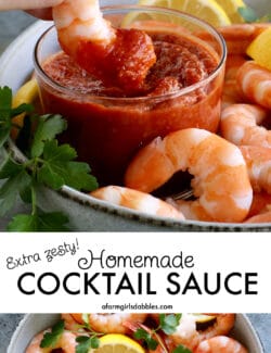 Pinterest image for cocktail sauce