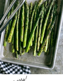Pinterest image for grilled asparagus