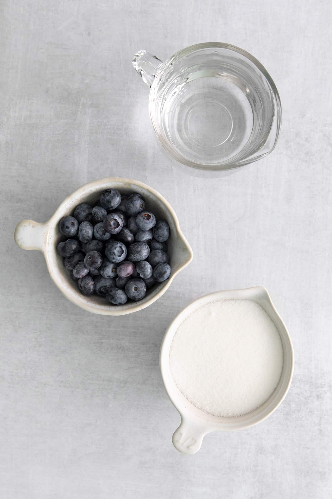 Blueberry simple syrup ingredients