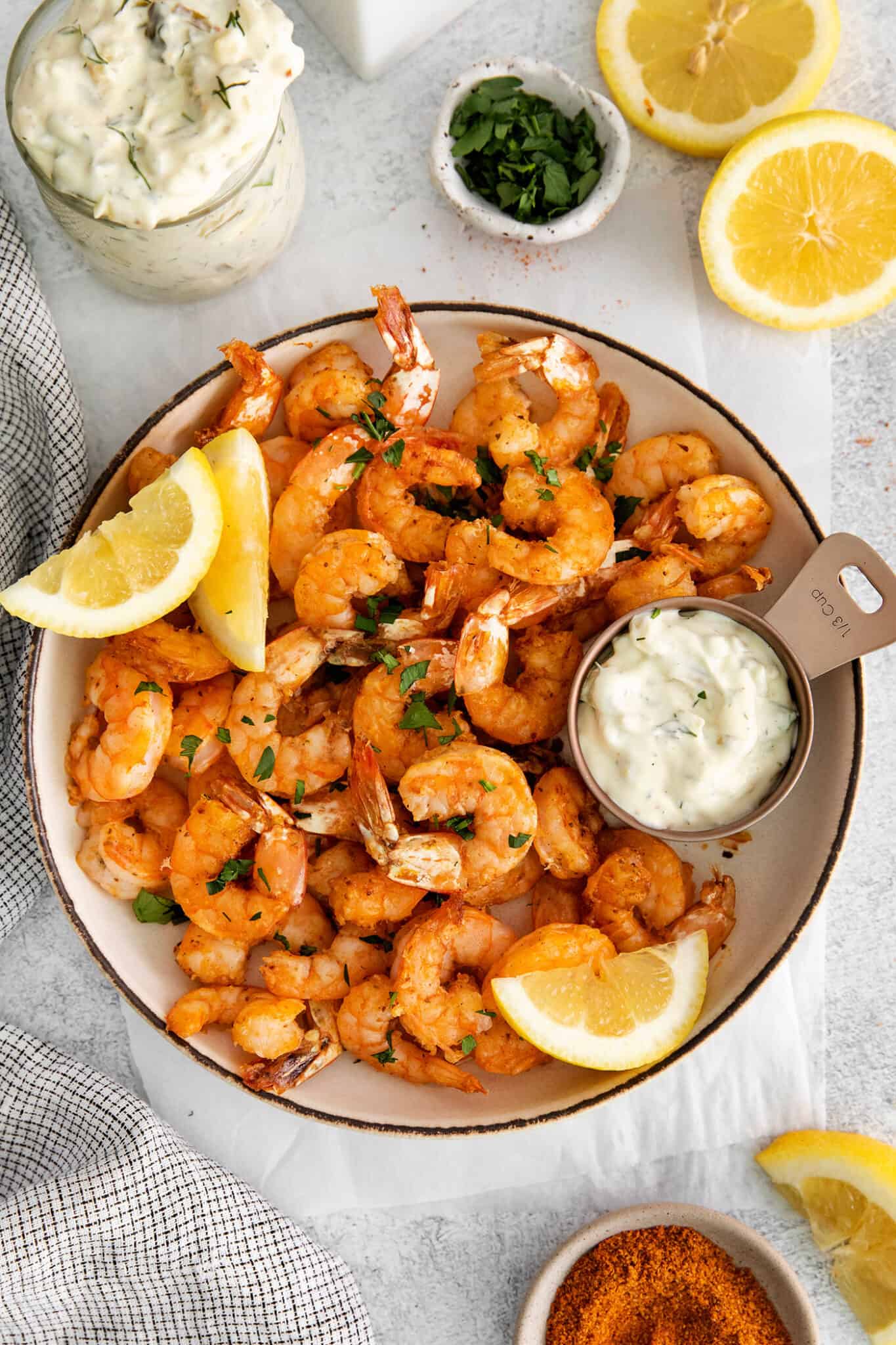 Crispy Air Fryer Shrimp Recipe l A Farmgirl's Dabbles