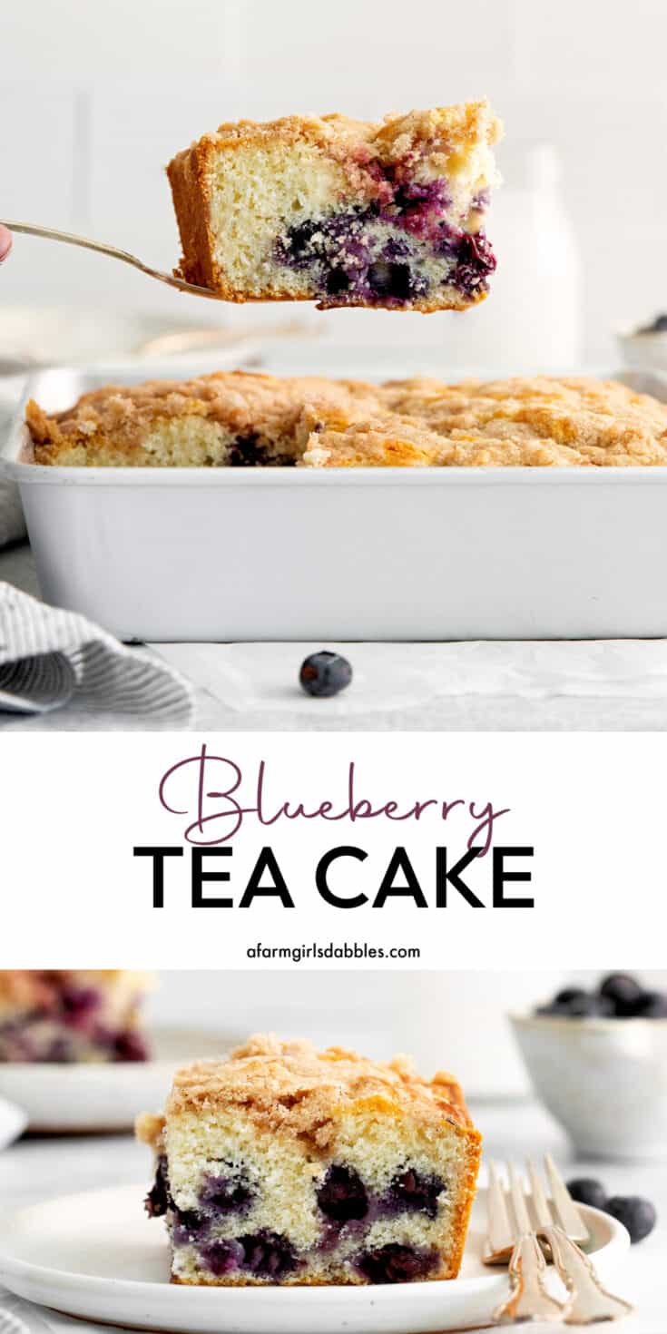 Vintage Blueberry Tea Cake - Anchored Baking