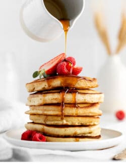 Pinterest image for buttermilk pancakes