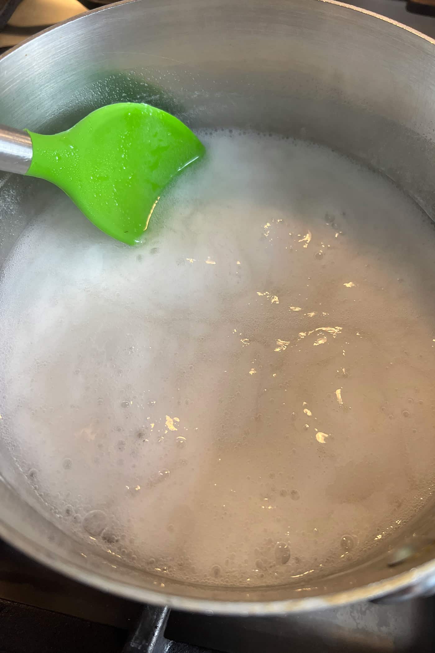 boiling the water and pectin mixture