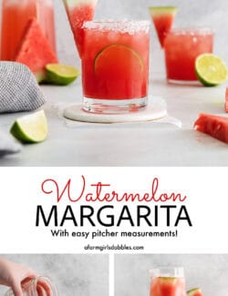 Pinterest image for watermelon margarita