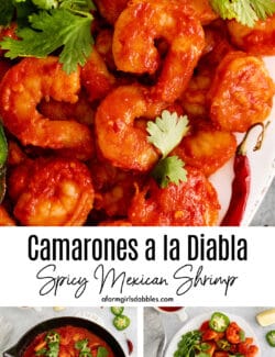 Pinterest image for camarones a la diabla