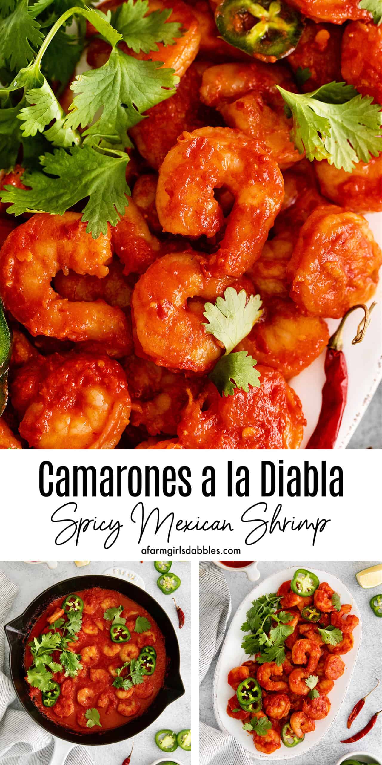 Pinterest image for camarones a la diabla