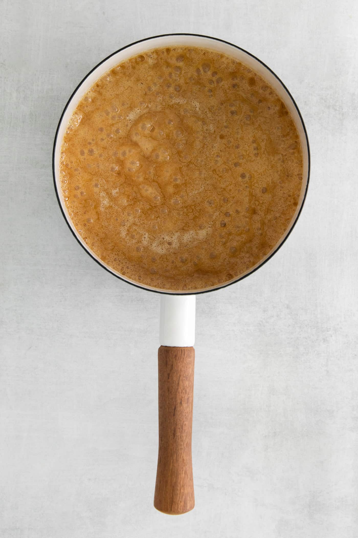 Caramel in a sauce pan