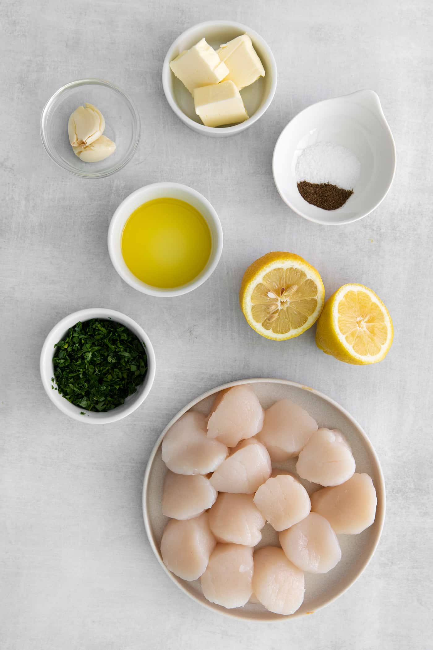 Seared scallops ingredients