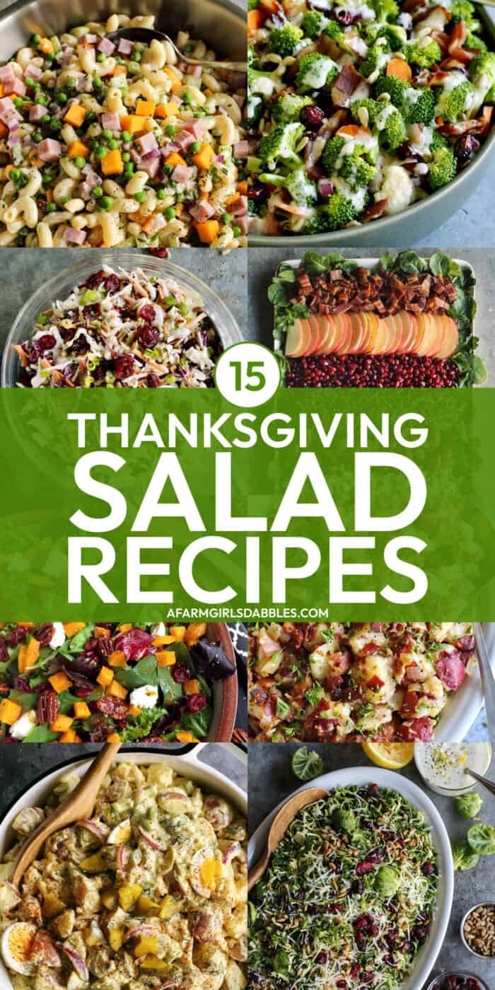 15 Easy Thanksgiving Salad Recipes l A Farmgirl's Dabbles