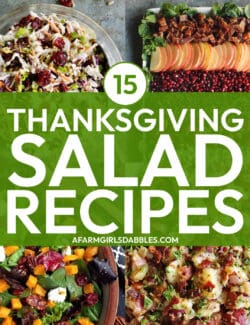 a collage of Thanksgiving salad recipes