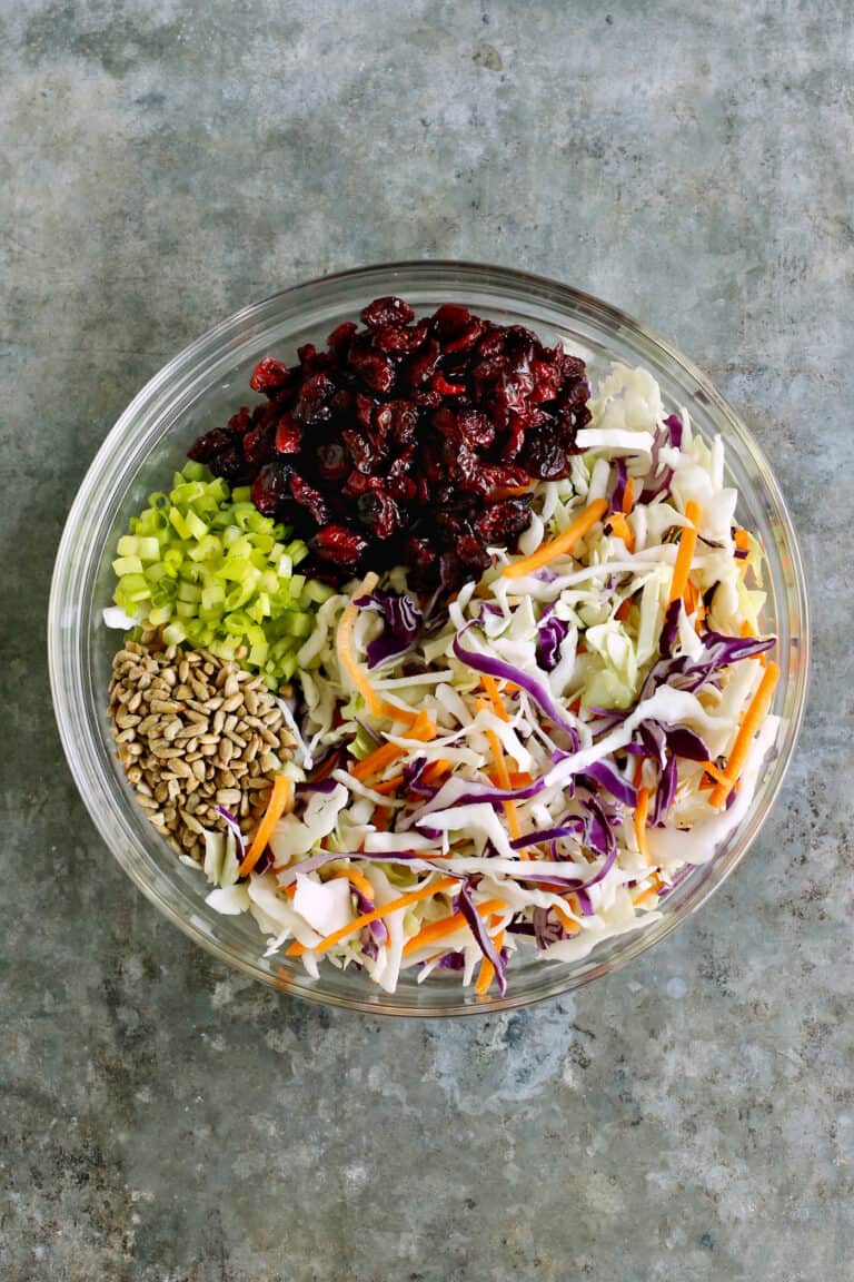 Easy Cranberry Coleslaw l A Farmgirl's Dabbles