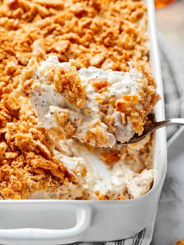 Poppy Seed Chicken Casserole a farmgirl's dabbles