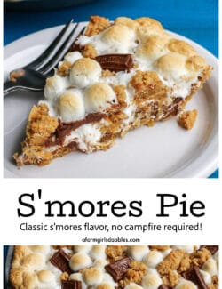 Pinterest image for s'mores pie