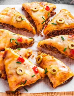 a cheesy Mexican pizza