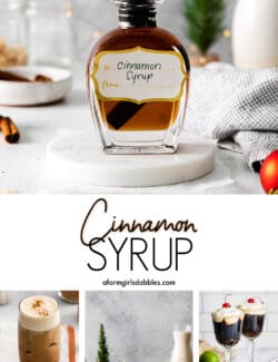 Pinterest image for cinnamon syrup