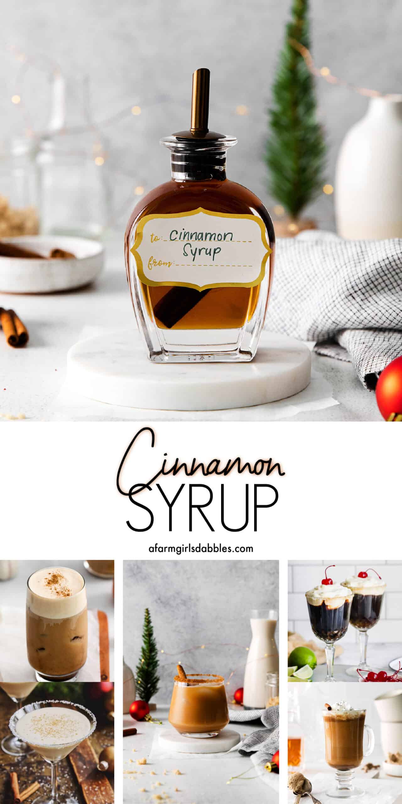 Pinterest image for cinnamon syrup