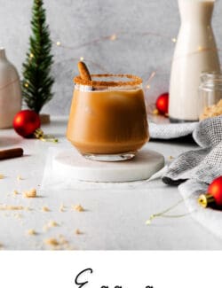 Pinterest image for eggnog white russian