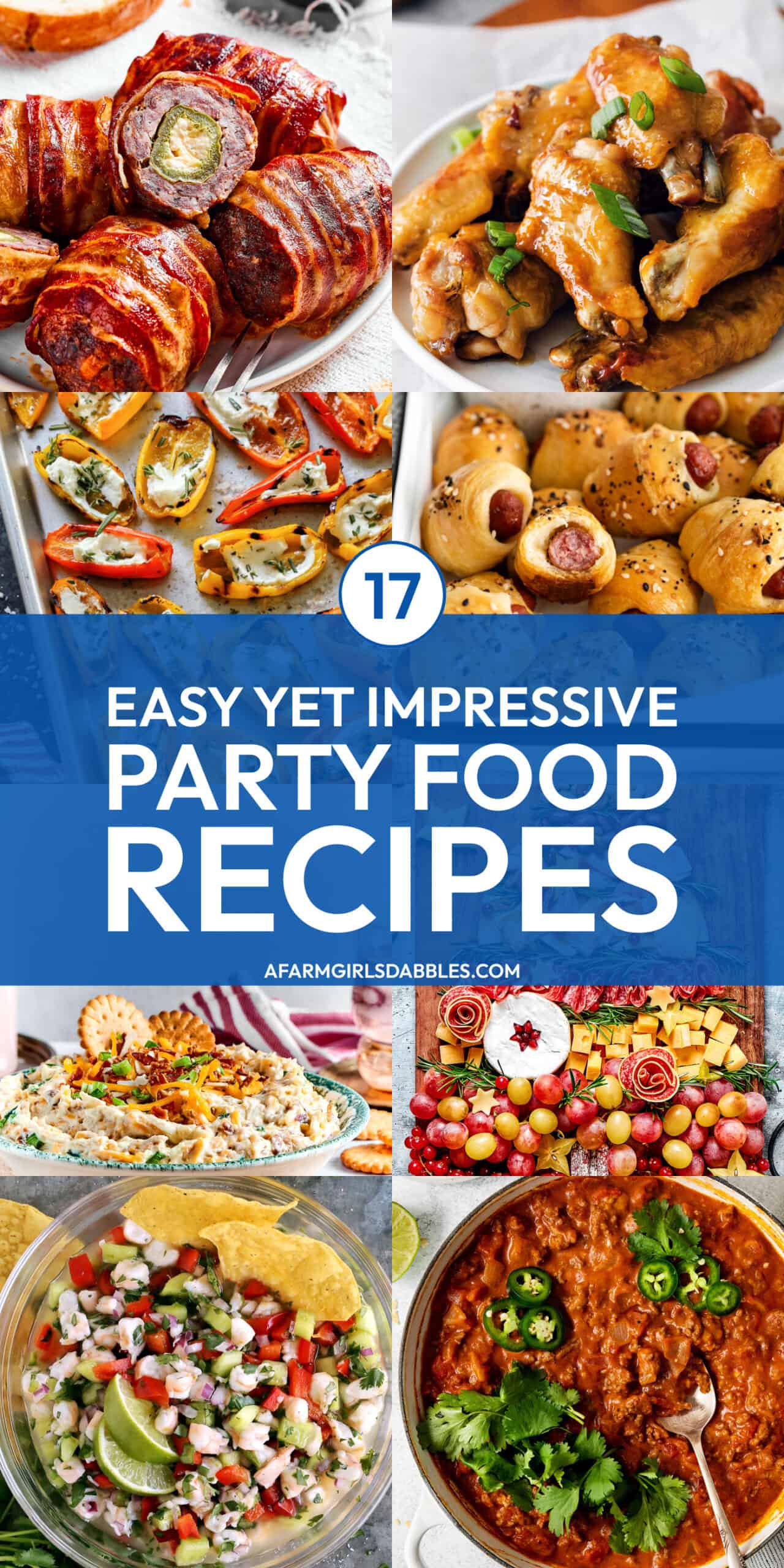 Pinterest image for 17 easy yet impressive party food recipes
