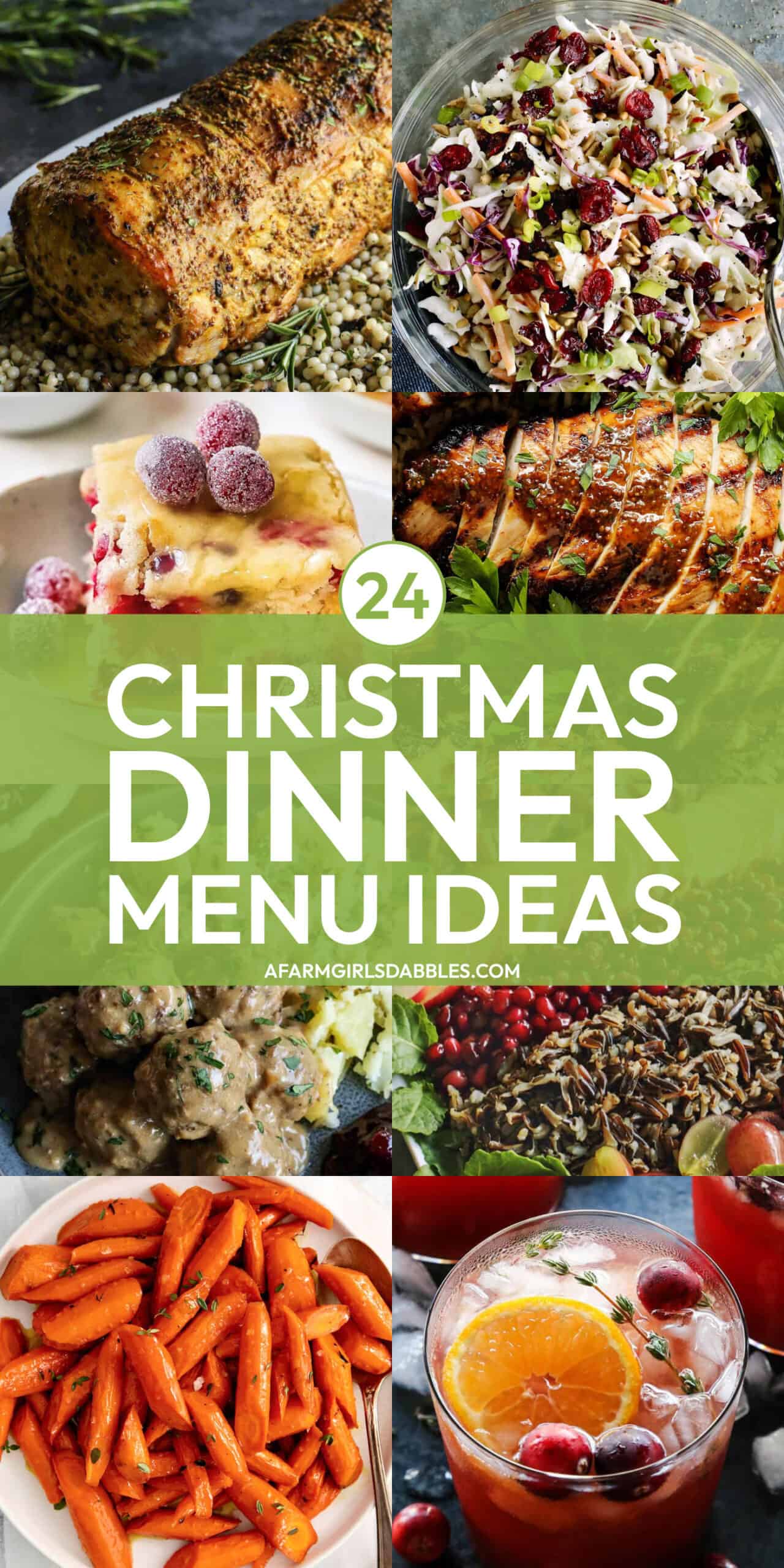 Pinterest image for 24 Christmas Dinner Menu Ideas