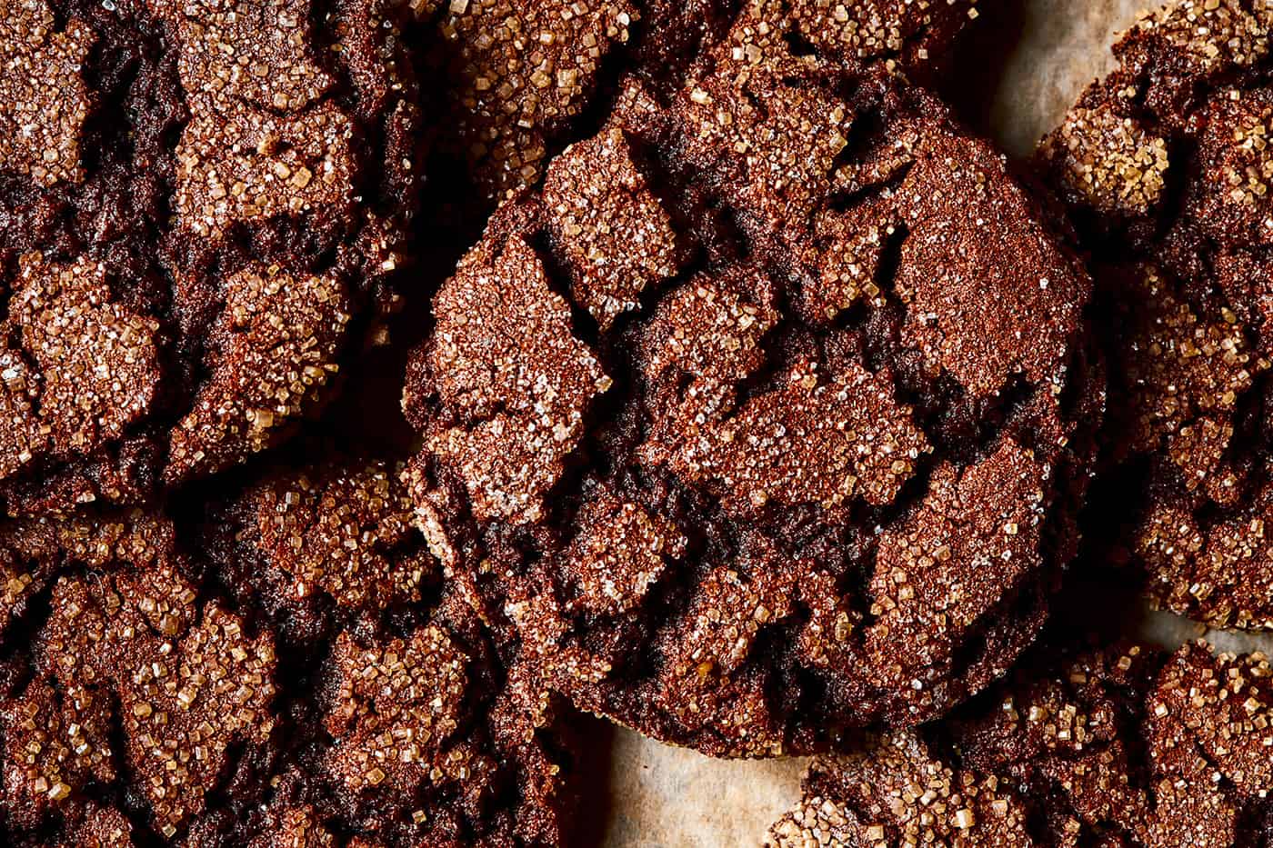 espresso cookies close-up