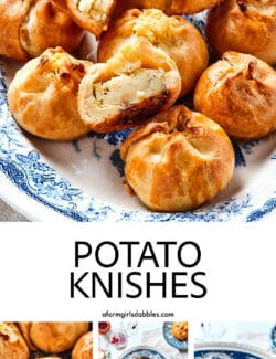 Pinterest image for potato knishes