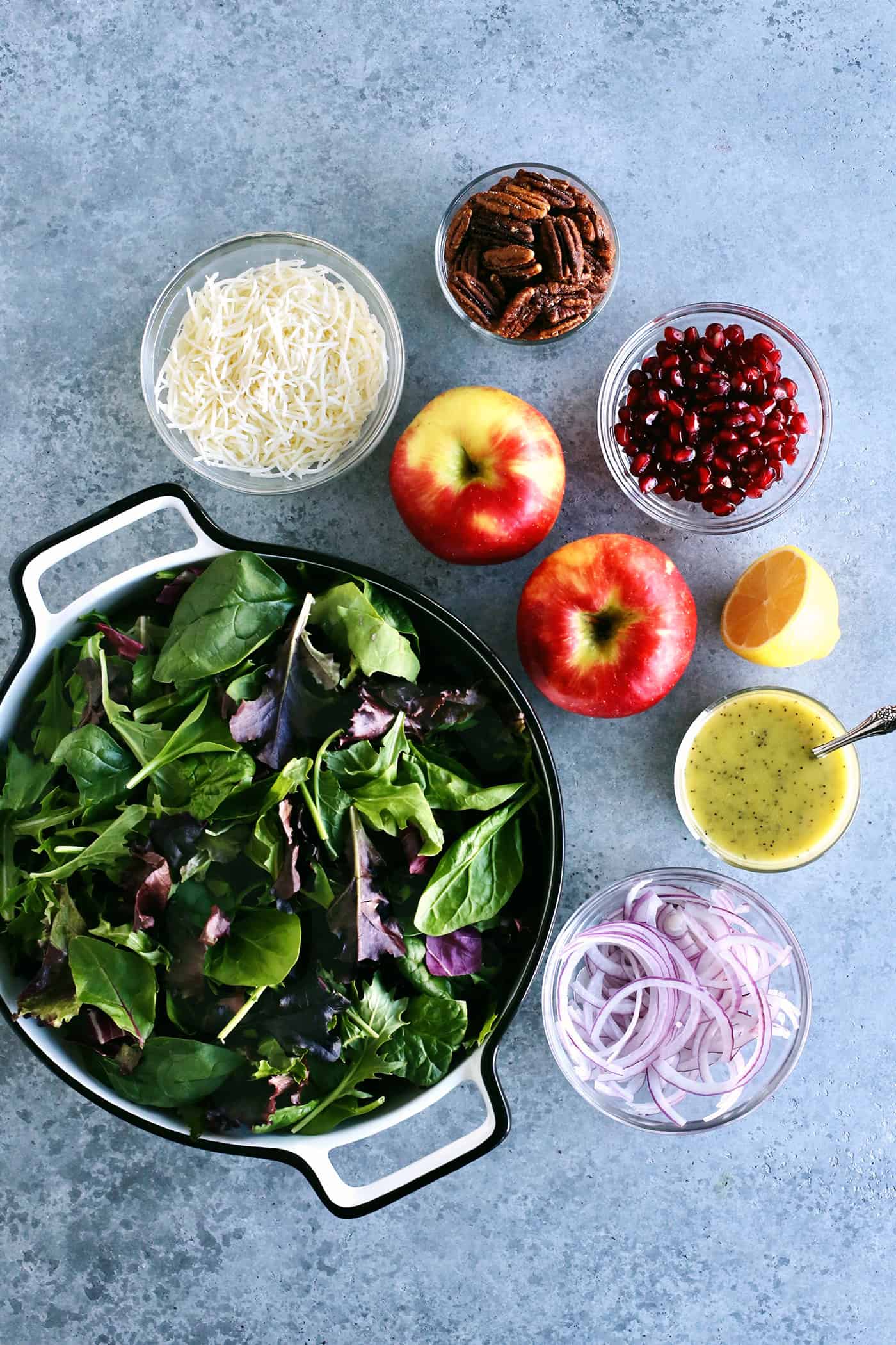 ingredients for winter apple salad