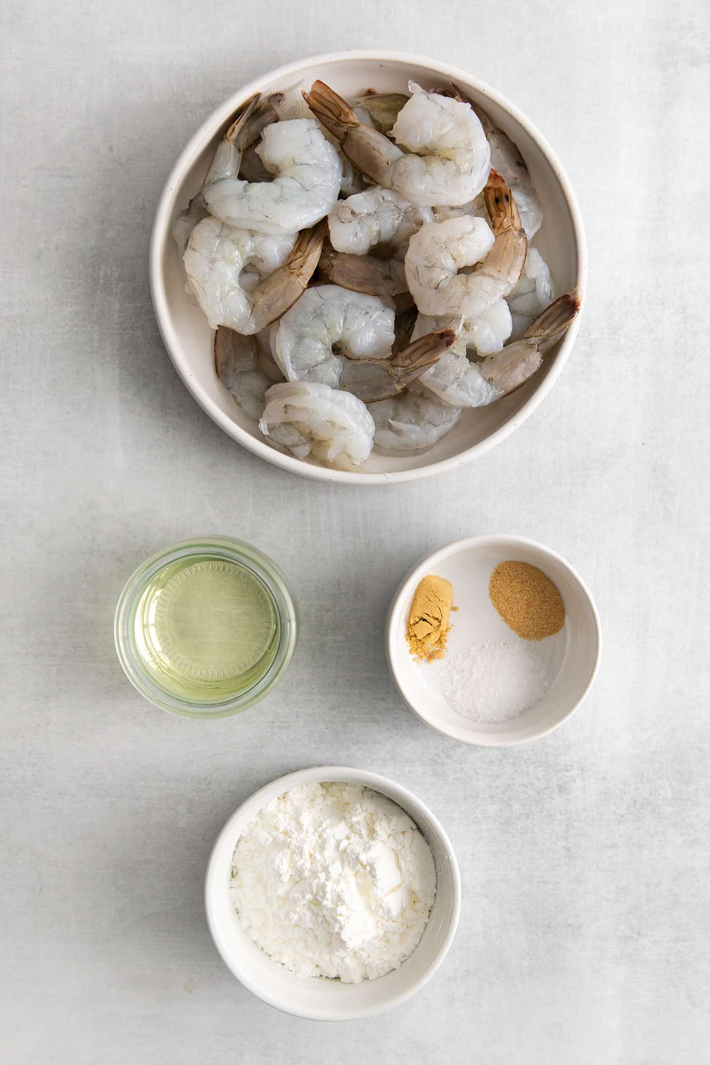 Fried shrimp ingredients