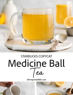 Pinterest image for Starbucks copycat medicine ball tea