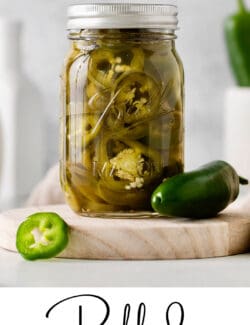 Pinterest image for pickled jalapenos