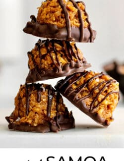 Pinterest image for Samoa Macaroons