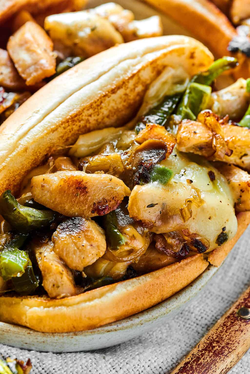 Quick & Easy Chicken Cheesesteak l A Farmgirl's Dabbles