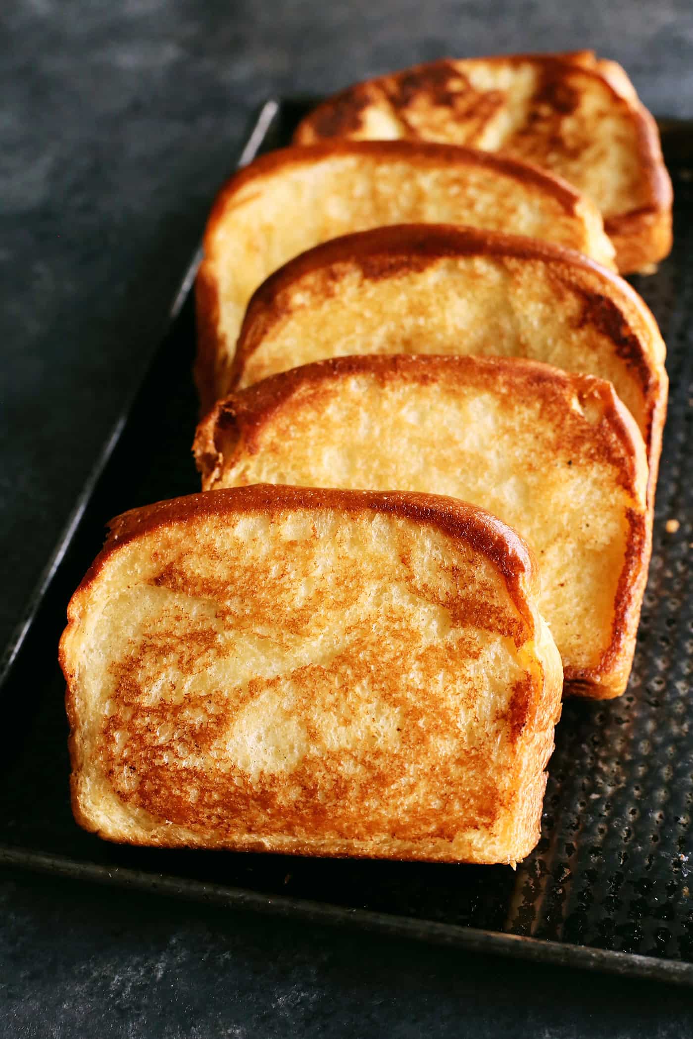 Slices of Texas toast layered over each other