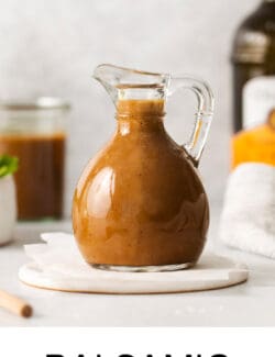 Pinterest image for balsamic vinaigrette