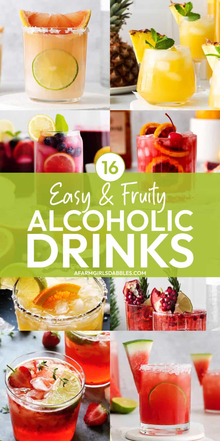 16 Easy & Fruity Alcoholic Drinks l A Farmgirl's Dabbles