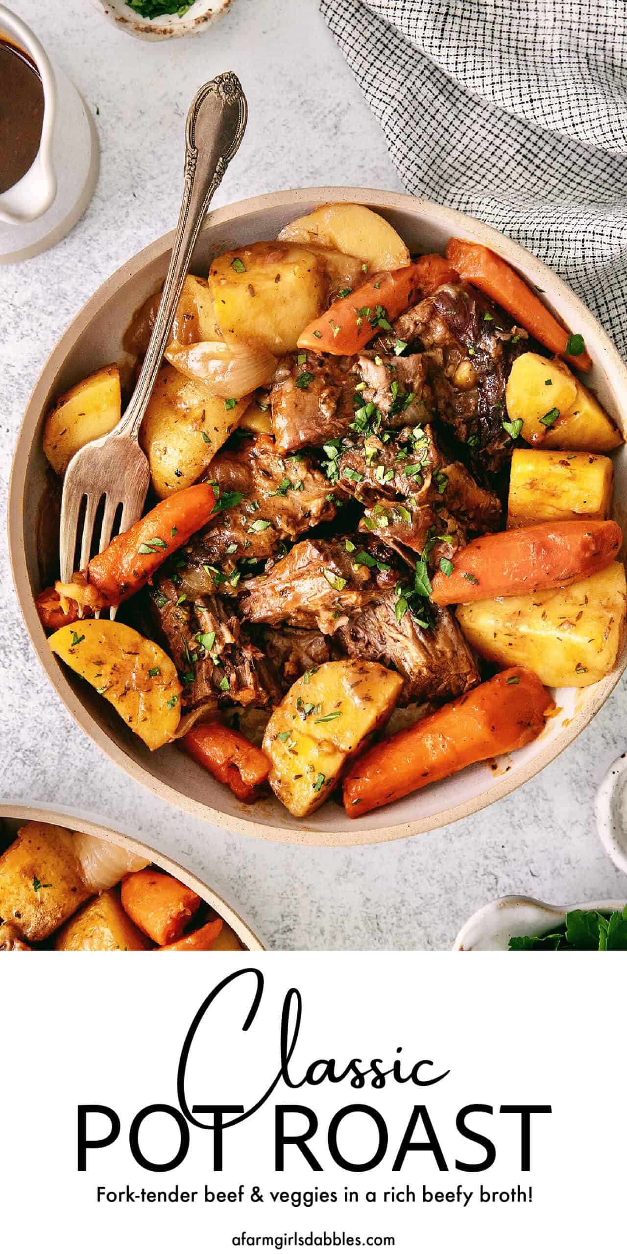 Pinterest image for classic pot roast