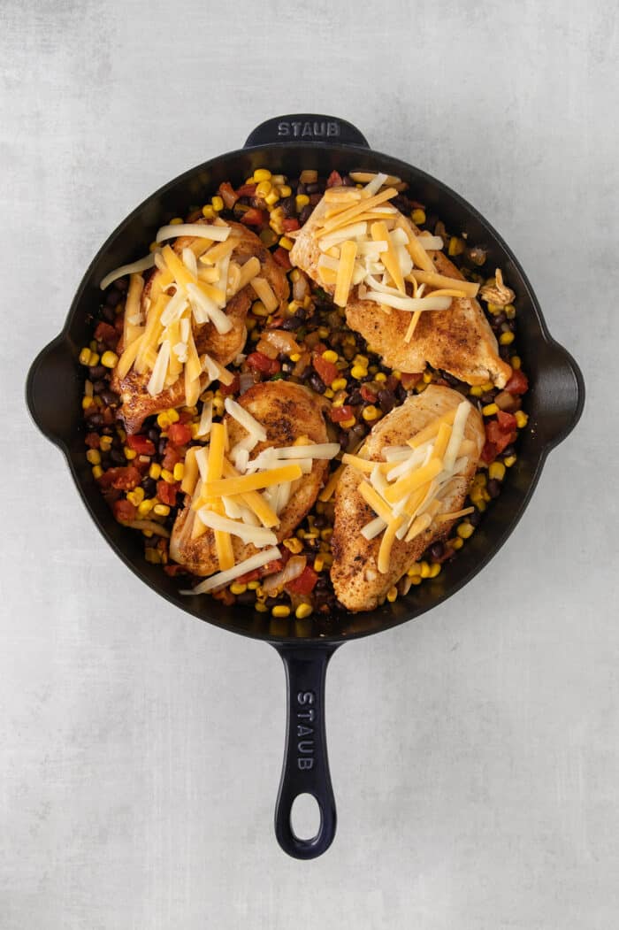 Cowboy chicken ready to be baked